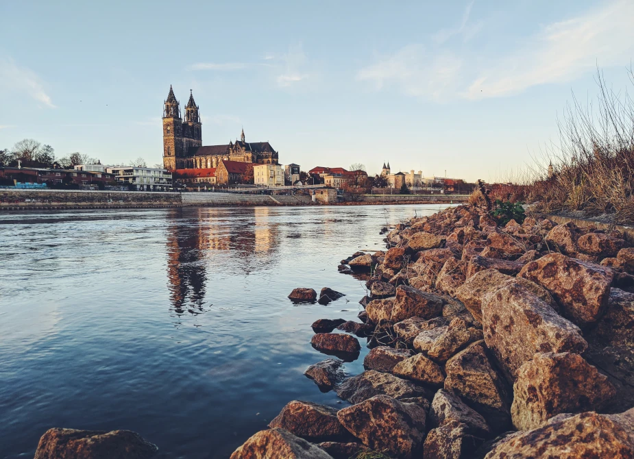 Schloss in Magdeburg, fotografiert beim Umzug mit USH