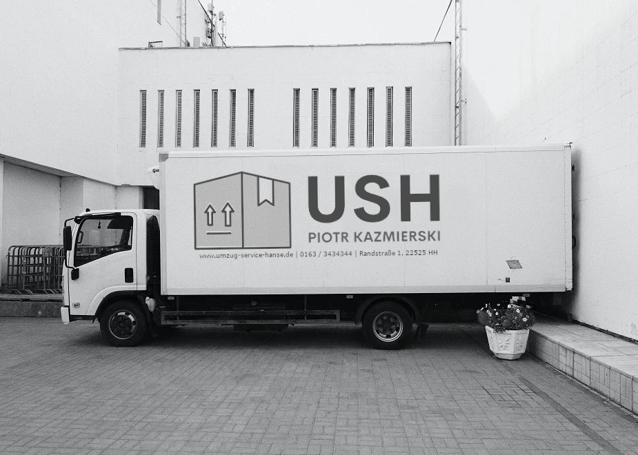 Umzugslaster vom Umzugsunternehmen für Transport